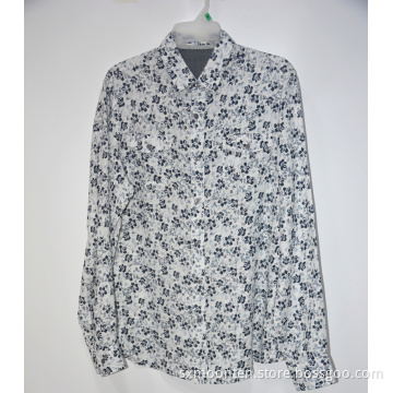 Casual Blank Plain atmungsaktives Hanf-Leinenhemd